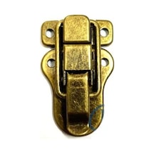 Sandık, Kutu Klipsi, Ön Kilidi - 48x30mm, Antik, 1 Adet Diğer
