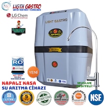 Light Gastro Gri Siyah Montaj Dahil 14 Aşama Su Arıtma Cihazı