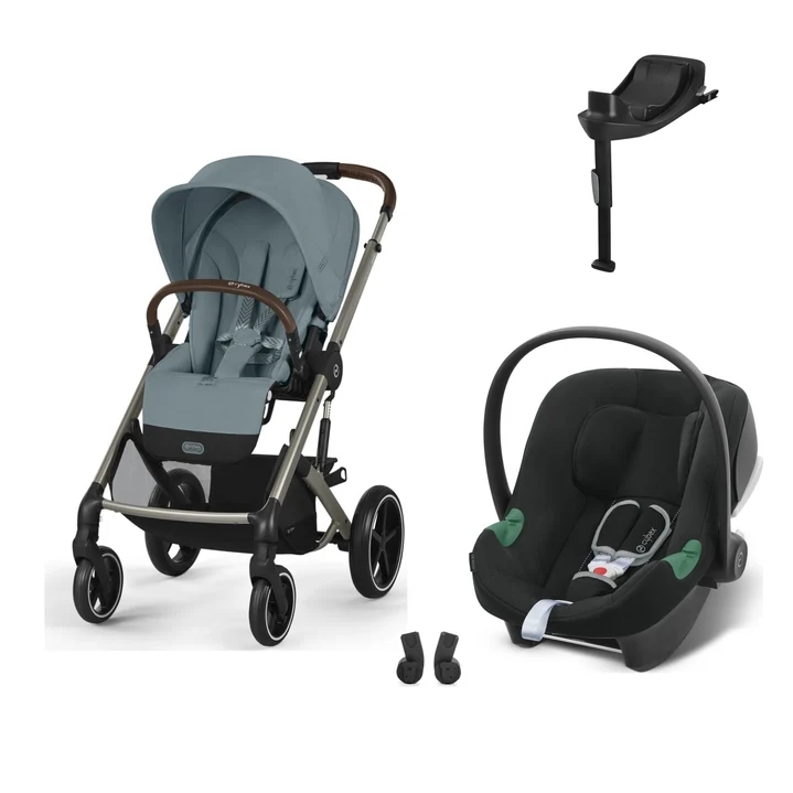 Balios S Lux Travel Sistem Taupe Stormy Blue & Aton B2 Bazalı Volcano Black