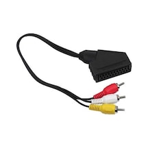 Scart Adaptör Dişi Rca Erkek 20 Cm Kablo