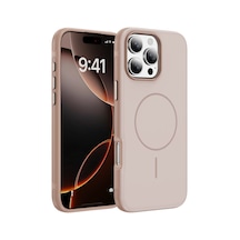 Joko Apple iPhone Uyumlu  16 Pro Max Neksa Magsafe Kapak - Rose