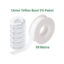Teflon Bant Sızdırmazlık Bandı 12mm. X 10 Metre 5 Adet