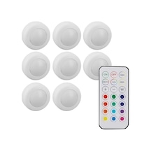 Powermaster Pm-27186 Led Mobilya Merdiven Pilli Aydınlatma 3m Yapışkanlı Kumandalı Rgb + 4000k 8'li Paket