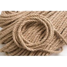 Jüt Halat Dekor İpi 5 Mm 10 Metre İp Halat İp Hasır İp Jüt Kendir İp