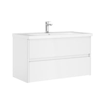 Orka Düden 80 Cm Mdf Çekmeceli Beyaz Banyo Dolabı Alt Modül Lavabo Beyaz