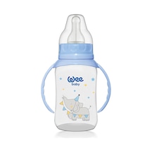 744 Wee Baby Kulplu Pp Biberon 150ml Mavi 2 Adet