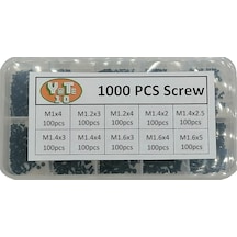YATE10 1000x Set Telefon,Gözlük,Tablet Vida Seti Kutulu