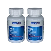 Nutrivita Nutrition Men Multivitamin Multimineral 2x90 Tablet Probiotic Saw Palmetto Ginseng Maca