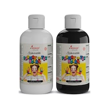 Siyah-beyaz Parmak Boyası 2'li Set 2x250gr Yıkanabilir, Toksik İçermez, Çocuk Okul Kreş İçin