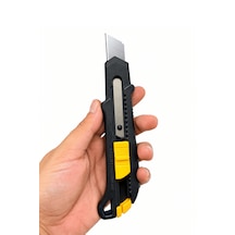 Maket Bıçağı Plastik Falçata 18 Mm Siyah