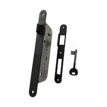 Sessiz İç Oda Kapı Kilidi Siyah 40mmx23mm