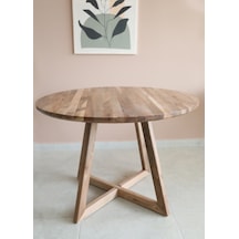 Yuvarlak CEVİZ Yemek Masası, Modern CEVİZ  MASA , Toplantı Masası