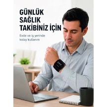 Şarjlı Bilekten Dijital Tansiyon Ölçer Geniş Lcd Ekranlı