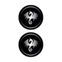 Ejderha Gri Koruma Takozu Damla Sticker Modeli
