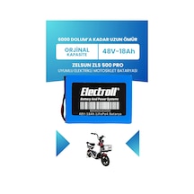 Zelsun Zls 500 Pro Batarya Standart Kapasite Lifepo4 48v 18ah Elektrikli Motorsiklet Bataryası