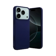 Apple İphone 17 Pro Nano İçi Kadife Silikon - Lacivert 0.2M-Çok Renkli