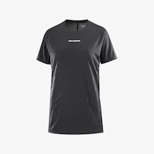 Salomon Sense Aero Gfx Kadın Koşu Tişört Deep Black Lc2698700 Siyah