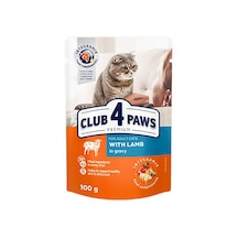 Club4paws Premium Kuzu Etli Pouch Konserve Kedi Maması 100 G