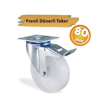 080f Dönerli Tablalı Frenli Kemik Tekerlek 80 Mm 110 Kg Diğer