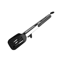 Mufunye Siyah Silikon Ve Paslanmaz Çelik Mutfak Makası, Ayaklı, 27 Cm 10.63 İnç , Barbekü Ve Yemek Hazırlama Aracı Çok Renkli