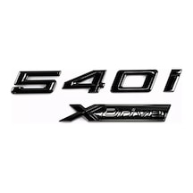 Bmw 540i Ve Xdrive Uyumlu Piano Black Bagaj Yazısı Seti 2'li 3m 3d Abs