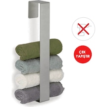 Paslanmaz Çelik Havluluk, Banyo Havlu Askısı, Banyo Aksesuarı 30c Gri