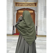 Qalortex Scarf Pamuklu Organik Modal Eşarp-haki