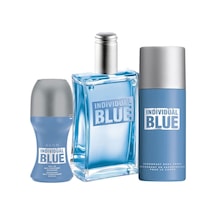 Avon Individual Blue Erkek Parfüm Seti EDT 100 ML 3'lü