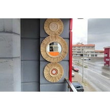 Dekoratif Aynalı Duvar Süsü 3'lü Set
