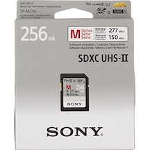 Sony Sf-m256 256 Gb Sdxc Hafıza Kartı Uhs-ıı, V60, Sınıf 10, 277 Mb/s'ye Kadar Okuma, 150 Mb/s'ye Kadar Yazma - Sağlam, Toza Ve Suya Karşı Korumalı, Ip57