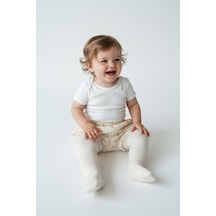 Tiffany Baby & Kids Müslin Rose Dream Tasarımlı Lastikli Şort Ekru