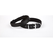 Dokuma Köpek Boyun Tasması 45-52 Cm Siyah Çok Renkli