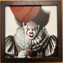 Pennywise 3d Baskı Tablo Çerceve