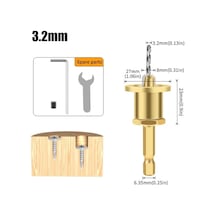 Willowhaven Tungsten Çelik Ayarlanabilir Hex Uçlu Jgzuı 3.2x8 Havşa Matkap Ucu Ahşap İşleme