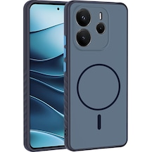 Kılıfist Redmi Note 14 4g Kılıf M-safe Şarj Özellikli Zore Tea Kapak - Lacivert