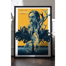 True Detective Siyah Ahşap Çerçeveli Poster, Film Duvar Tablosu