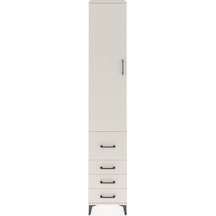 Hyperion Dolap 2 Raflı 4 Çekmeceli Tek Askılı 44x44x243 Aytaşı-aytaşı Aytası