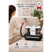 Torima Halı Ve Koltuk Yıkama Halı Temizleme 1ın1 Leke Çıkartma Makinesi Tcc02 Beyaz