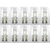 10 Adet 12v 21/5w T20 Dipsiz Ampul Çift Duy Stop Ampulü