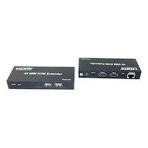 Novacom 4k 60metre Hdmı+usb+ır To Cat6 Kvm Extender