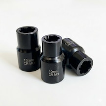 H Rico 1/2 Şifreli Yalama Sökme Lokması 10-13-15mm