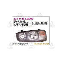 Depo 2211126lldem2 Ön Far Sol Motorlu Siyah Elantra 02-02 921012d120