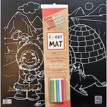 Funny Mat Black Kutup Çocuk Boyama Matı 40X40 CM