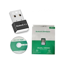 Dual Mod Usb Bluetooth Adaptörü Kablosuz 5.3 Çift Modlu Bt Adaptör Siyah