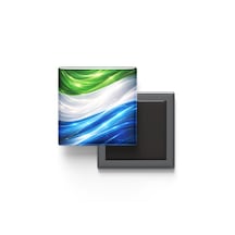 9x9 Cm Buzdolap Magnetleri - Sierra Leone - 2'li Pul Ve Bayrak Seti