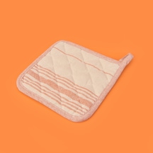 Tarçın Tutaç - Ekru / Kiremit - 20x20 Cm Çok Renkli