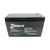 Orbus Orb 12V 7Ah Bakımsız Kuru Akü 150 65 90Mm 2 Kg Akü Orbus