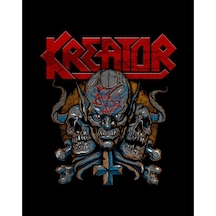 Zepplin Giyim Kreator Devils Büyük Sırt Patch Yama