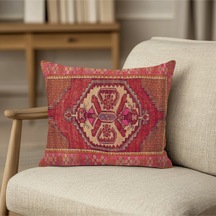 Turkıshrug Kıngdom Desenli Dijital Baskılı Modern Kırlent Kılıfı Kare 43 X 43 Çok Renkli
