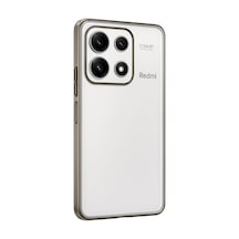 Mey İthalat Poco X6 Pro Kılıf Lensli Silikon - Gold Altın